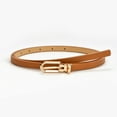 thumbnail image 1 of Ladies Simple Fashion Dress Decorative Sweater With Shirt Belt Versatile Pin Buckle PU Thin Belt, 1 of 3