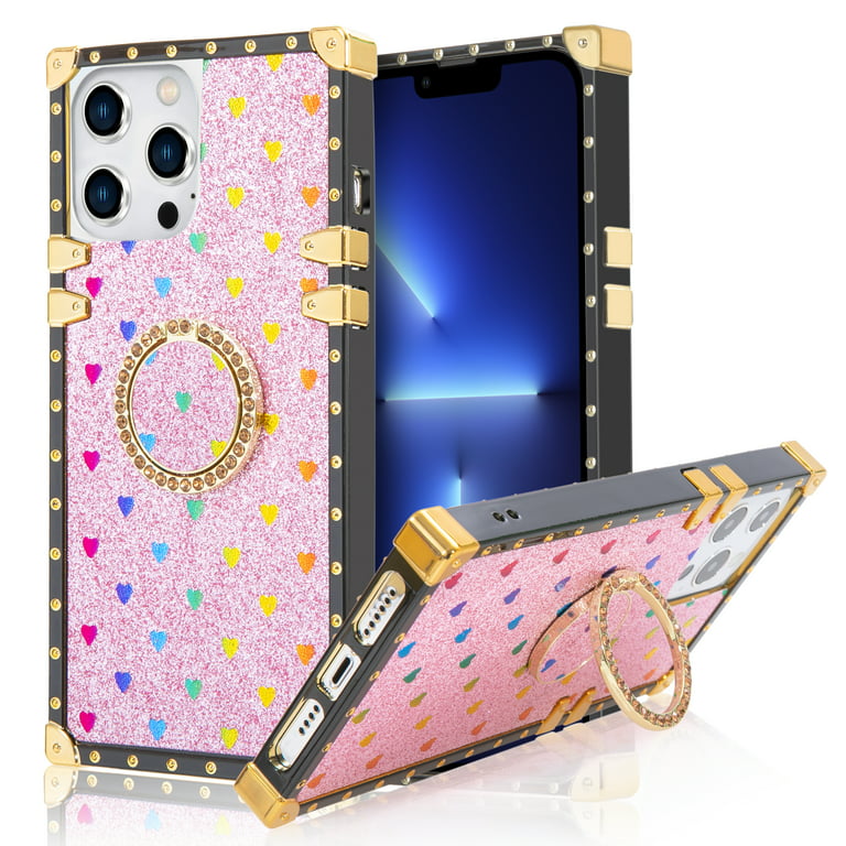 Get Girl Pink LV iPhone Case with Card Slot