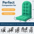 thumbnail image 2 of FOOWIN Adirondack Chair Cushion Set of 4, Waterproof and UV-Protected Rocking Chair Cushion for Indoor and Outdoor, Lake Green, 2 of 8