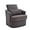 Gray + Teddy, variant on BISHE Modern Teddy Recliner Chair with 360° Swivel, Comfy Barrel Accent Armchair with Cushions, Upholstered Lounge Chair for Living Room, Bedroom, Nursery, Apartment, Gray Teddy