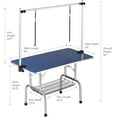 thumbnail image 2 of 46" Dog Grooming Table Foldable Pet Grooming Tables with Adjustable Arm Noose Storage Mesh Tray Maximum Capacity Up to 330lbs Blue, 2 of 8