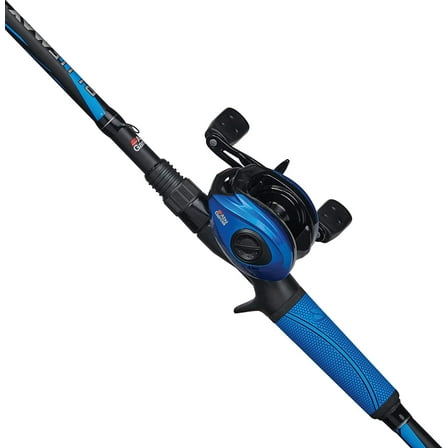 Abu Garcia Blue Max 7’ Low Profile Baitcaster Fishing Rod and Reel Combo