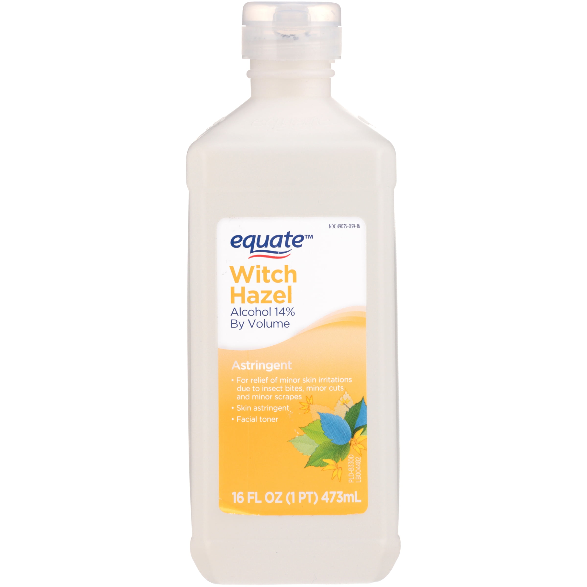 (4 Pack) Equate Witch Hazel Astringent, 16 Oz