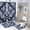 Navy Blue Damask 2, variant on Bathroom Sets with Shower Curtain and Rugs, Light Blue and White Checkered Pattern Printed on Bathroom Curtain Sets with Rugs, Great for Master Bath Beach House Modern Home, 72 x 72 inches