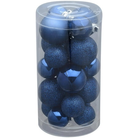 Holiday Time 20-Pack Mini Ornaments Dark Blue - Walmart.com