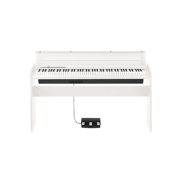 Piano digital Korg de 88 teclas con base color blanco LP180WH