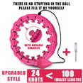 thumbnail image 1 of Aro Adelgazante de Viente con Pesas, Ejercicio para Cintura, Entrenamiento en Casa, Peso Ajustable, Hula Hoop Deportivo, Entrenar Abdomninal, 1 of 4