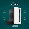 thumbnail image 2 of Gabinete ACTECK VIKEN GM434 ATX Media Torre Fuente 500W Cristal Templado Blanco AC-935708 Blanco, 2 of 6
