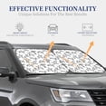 thumbnail image 4 of Haiem Hand Drawn Turtle Car Windshield Sun Shade (2 Pieces) Foldable Windshield Sun Shade Car Accessories for Truck SUV Pickup-Small, 4 of 7