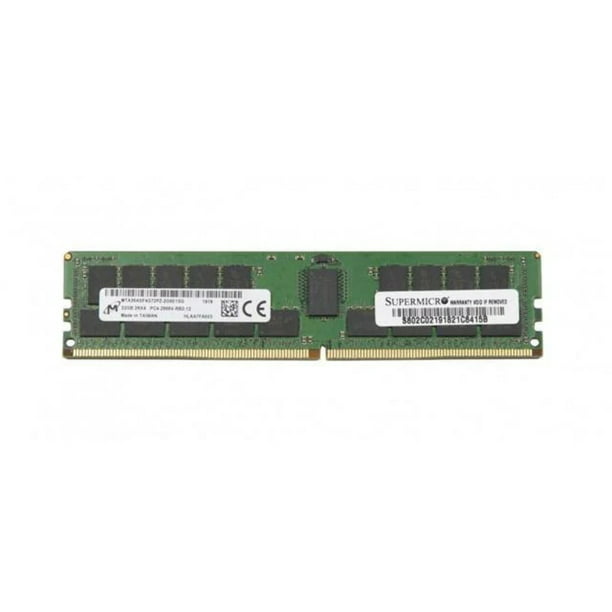 Supermicro Certified MEM-DR432L-CV02-EU26 Memory 32GB DDR4-2667 VLP ECC  UDIMM (MTA18ADF4G72AZ-2G6B2)