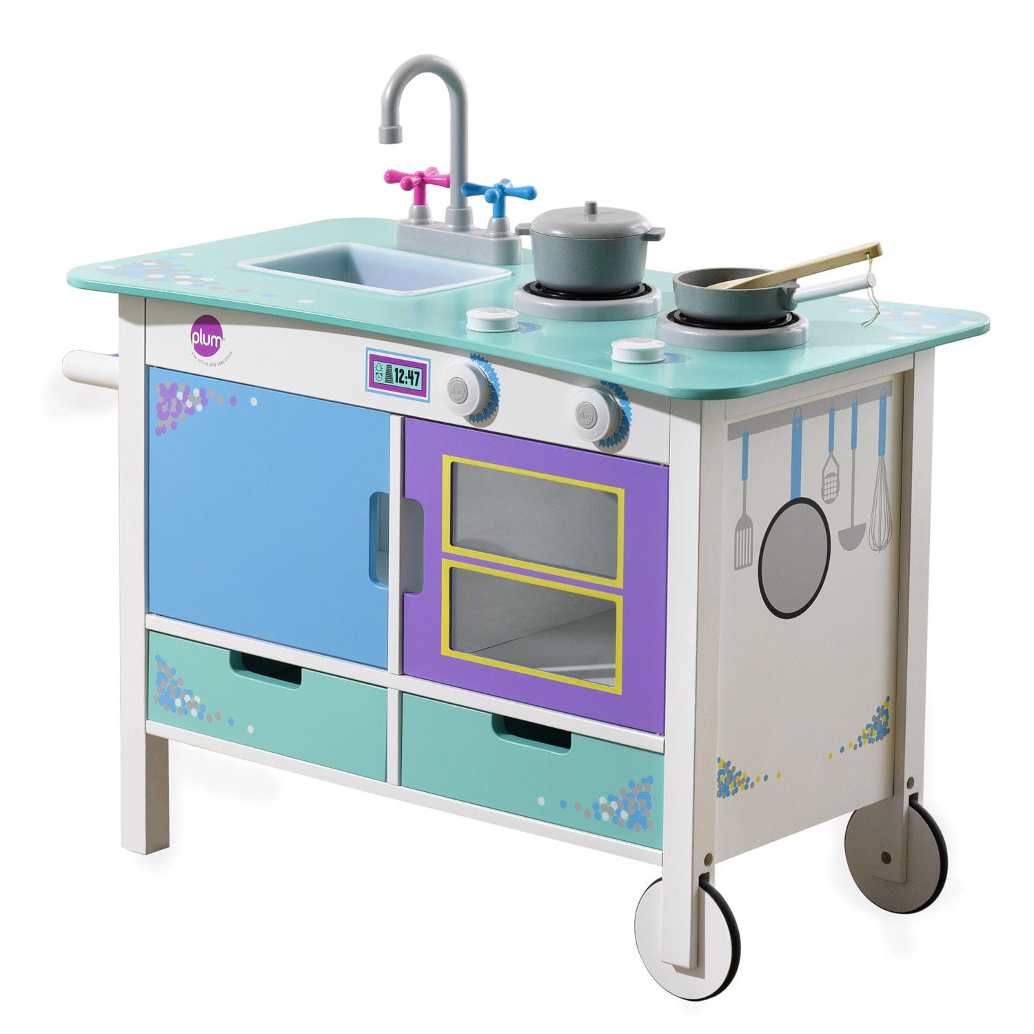 Plum Play CookaLot Trolley Wooden Play Kitchens