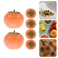 thumbnail image 4 of Miangastore 6Pcs Fake Persimmon Props Photography Props Artificial Persimmon Props Fruit Decors, 4 of 8