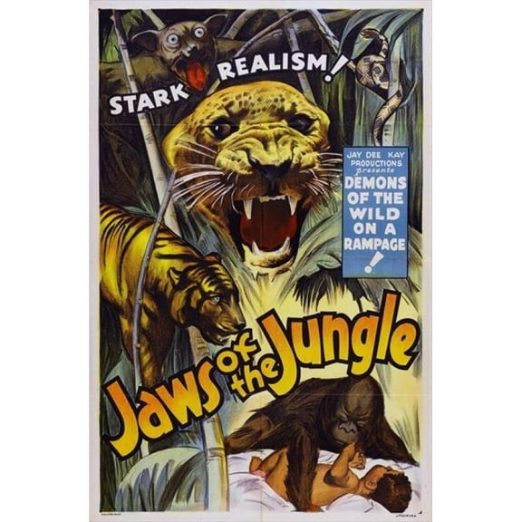 Jaws of the Jungle Movie Poster Print (27 x 40) - Item # MOVEJ7124