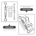 thumbnail image 3 of SUTENGDA Length Adjustable Eye and Eye Turnbuckle 1Set Stainless Steel Wire Tensioner for Cable Management, 3 of 7