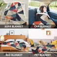 thumbnail image 2 of Yayeee Throw Blanket for Couch Soft Warm 50" x 60" Sofa Chair Bed Decoration, Geometric Pattern, 2 of 7