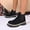 Black, variant on Womens Chunky Chelsea Ankle Boots with Low Wedge Block Heel, Suede Platform Elastic Slip-On for All-Season Work and Casual, Classic Comfortable Style Boots with Non-Slip Solefor Daily Wear