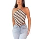 thumbnail image 2 of VISgogo Conjunto de Traje Femenino de 2 Piezas, Cuello Halter de Color en Contraste Sin Mangas con Cordones y Falda Corta para Verano, S/M/L VISgogo  moda, 2 of 7