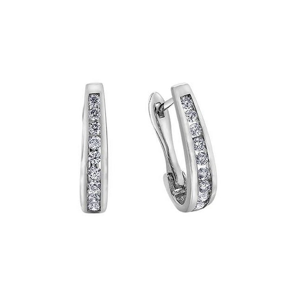 Diamond Hoop Earring
