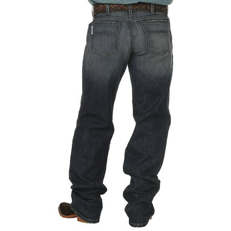 cinch - cinch apparel mens dark stonewash white label jeans - Walmart.com
