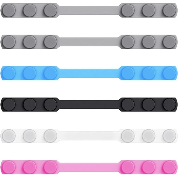Mask Strap Extender Masks Ear Saver Adjustable Face Mask Holder Extension Hook Protectors Ear Pain Relieved Anti-Tightening Anti-Slip Buckle for Kids Adults Silicone Mask Accessories 6 Pack