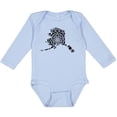 thumbnail image 3 of Inktastic Alaska Silhouette Mandala Boys or Girls Long Sleeve Baby Bodysuit, 3 of 5