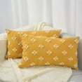 thumbnail image 3 of Rectangular/ Square Flower Tufted Pillow Cover Pack of 2 Embroidered Daisy flower Pillowcases only), 3 of 10