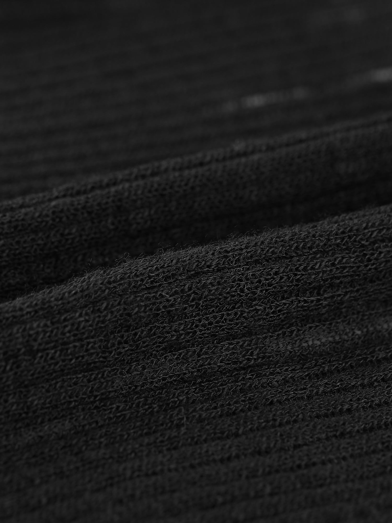 Unique Bargains Women Ribbed Knit Bolero Long Sleeve Ruffle Trim Open Front Shrug XL Black