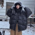 thumbnail image 3 of Chaqueta de plumón de longitud media con capucha mullida Chaqueta de plumón de pato 90 gruesa de invierno Parka cálida 2024 Nueva versión coreana Chaqueta de plumón de pan, 3 of 5