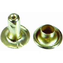 Hillman Speedy Rivets Brass Fastener Set - Brass Plated - 12 Pack, Large, Gold