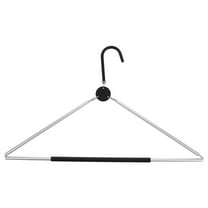 Hemoton Collapsible Hangers Foldable Portable Clothes Travel Silver