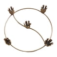 thumbnail image 2 of Candelabro de metal, anillo de Adviento, porta velas de té, anillo de corona de Adviento para mesa Portavelas de 5 piezas, 2 of 5