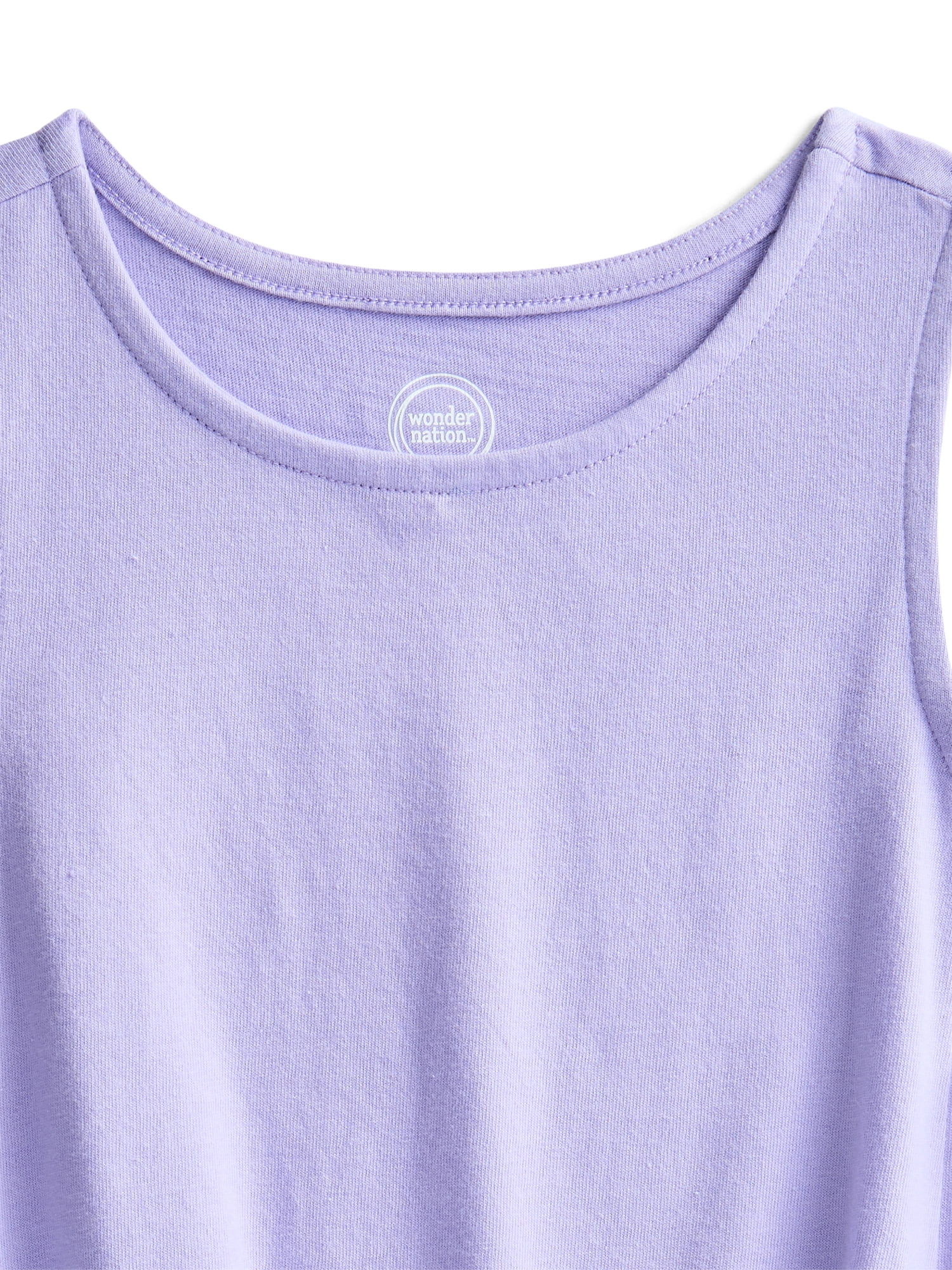 Wonder Nation Girls Fashion Bow Tank Top, Sizes 4-18 & Plus