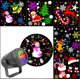 thumbnail image 3 of Proyector de luces navideñas, proyector de copos de nieve, luces navideñas giratorias con 2 películas para fiestas navideñas, jardín, decoración interior y exterior, 3 of 5