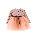 thumbnail image 4 of Juslio Girls Dresses Toddler Long Sleeve Round Neck Knee Length Casual Summer Beach A-line Princess Dresses, 4 of 8