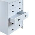 thumbnail image 6 of Vastcury Modern Vertical 5 Drawer White Dresser for Bedroom, Tall Chest of Drawers for Closet, Living Room, off White, 6 of 7