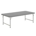 thumbnail image 3 of Flash Furniture 4.93-Foot Kid's Granite Gray Plastic Folding Table, 3 of 13