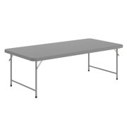 Flash Furniture 4.93-Foot Kid's Granite Gray Plastic Folding Table