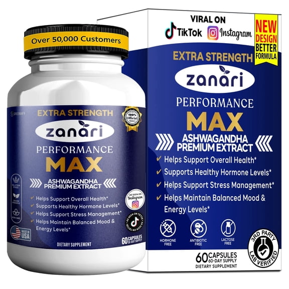 GreenVify Zanari Performance Max Dietary Supplement Capsules for Men – Daily Nutritional Supplement