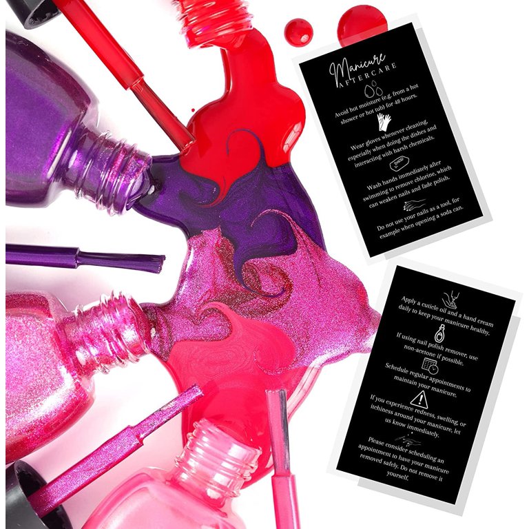 Body Scrub Instruction Cards - 50 Pack Business Cards (2x3.5") For Handmade Sellers, Black & White Design On Matte Stock