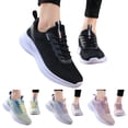 thumbnail image 5 of NOKIO Womens Running Tennis Shoes Slip on Ladies Walking Fashion Athletic Sneakers Work Gym Comfort Lightweight Mesh Soft Sole Shoes Mesh Breathable Lace Up Sport Shoes, 5 of 9