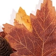 thumbnail image 4 of 4 Pcs Artificial Maple Leaves & Berries Candle Rings, 11" Wide Autumn Wreaths, Fall Candle Holders, Farmhouse Thanksgiving Candle Holder Wreaths, Wedding Centerpiece Table Door, Halloween Decoration, 4 of 6