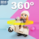 thumbnail image 2 of Muñeca Articulada en Motocicleta con Luz y Sonido para Niñas Rm Regalomex Verde Mediano, 2 of 5