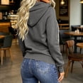 thumbnail image 7 of IUYRTFE Women's Zip Up Hooded Sweatshirt Long Sleeve Casual Sporty Jacket with Pockets, 7 of 7