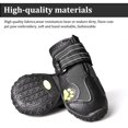 thumbnail image 2 of Covertsafe& Botas Para Perros Antideslizantes, Impermeables, Zapatos Para Perros Al Aire Libre, Para Perros Medianos A Grandes, 4 Piezas Con Suela Resistente, Color Negro, 2 of 5