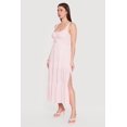 thumbnail image 2 of Women's Gauze Knit Keyhole Detail Side Slit Tiered Midi Dress, 2 of 3
