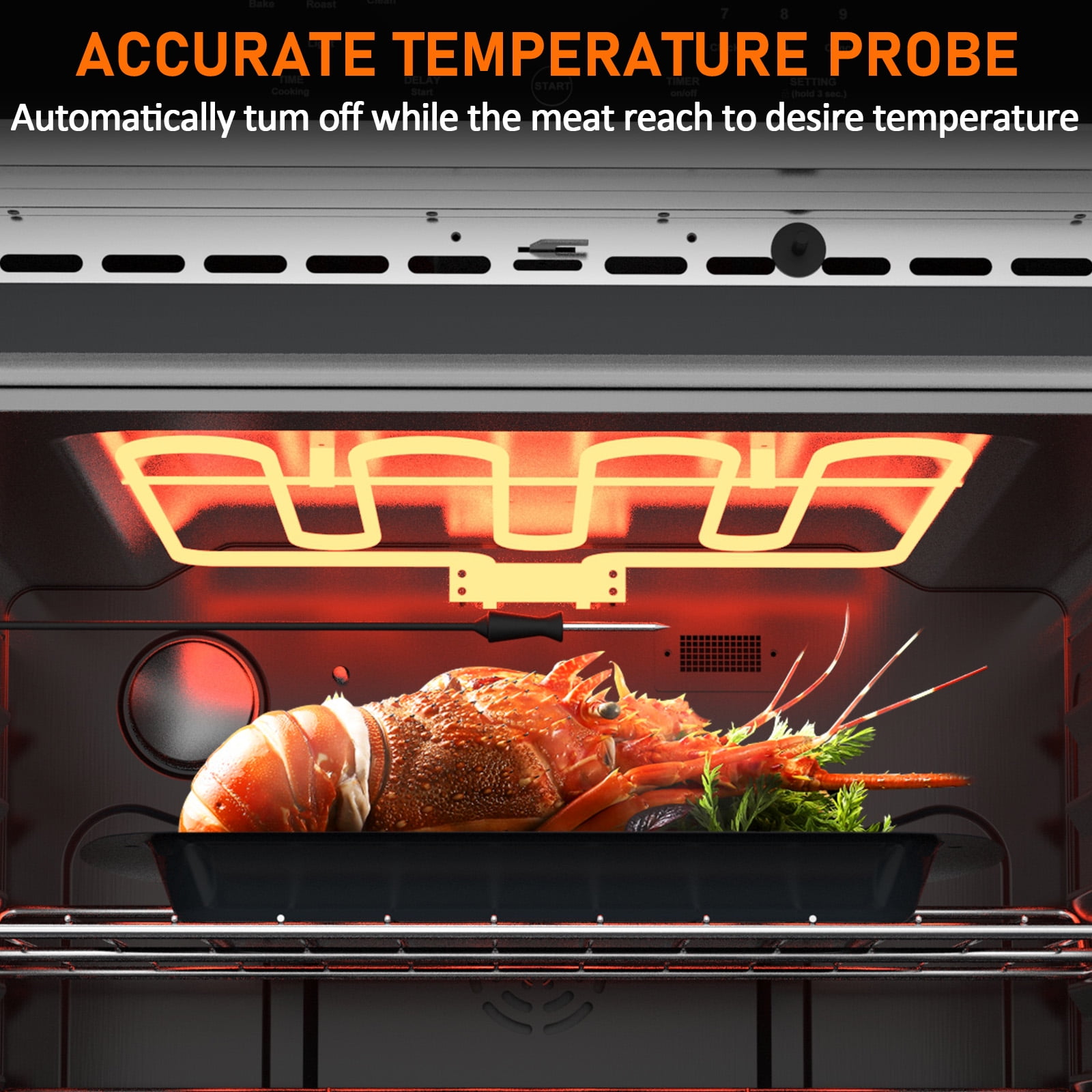 Studyset 30 Inch Built-in Electric Single Wall Oven, Built-in Single Convection Oven with Self-Cleaning, 2.5 Cu.ft, Convection Oven with 8 Cooking Functions, Touch Control, Timer, Convection Fan