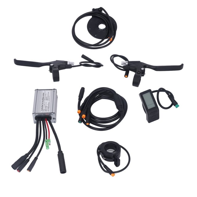Kit de controlador eléctrico kit de conversión de bicicleta eléctrica a prueba de agua con palanca de cambios de acelerador de medidor LCD4 para motor de 250W ANGGREK Otros