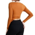 thumbnail image 3 of Valcatch Women's Crew Neck Long Sleeve Tops Yoga Sports Fitness Shirt, 3 of 6