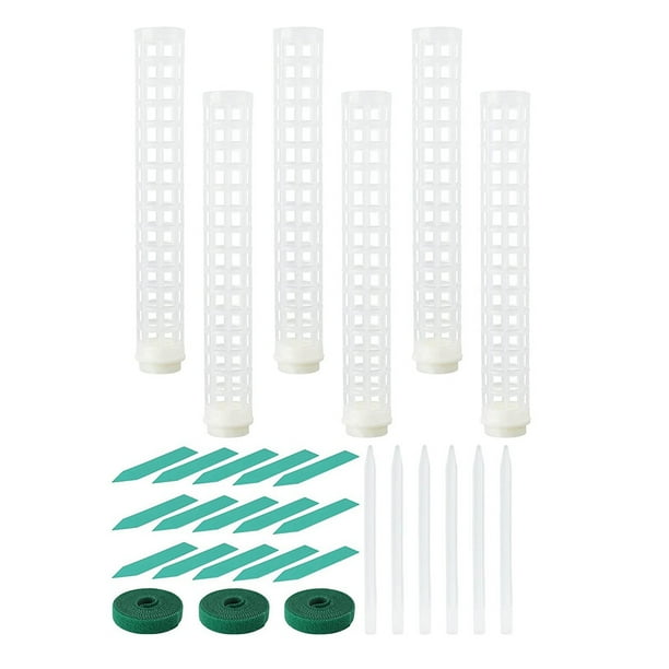 6 Postes de PláStico 15 Pulgadas, Poste Transparente, Estaca PequeñA para Plantas, Plantas en Maceta Monstera