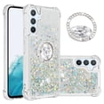 thumbnail image 1 of Funda para Samsung Galaxy A54 5G con Brillo Líquido Flotante, Purpurina, Parachoques y Anillo Giratorio Soporte, 1 of 5